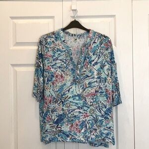 Fun tropical print top